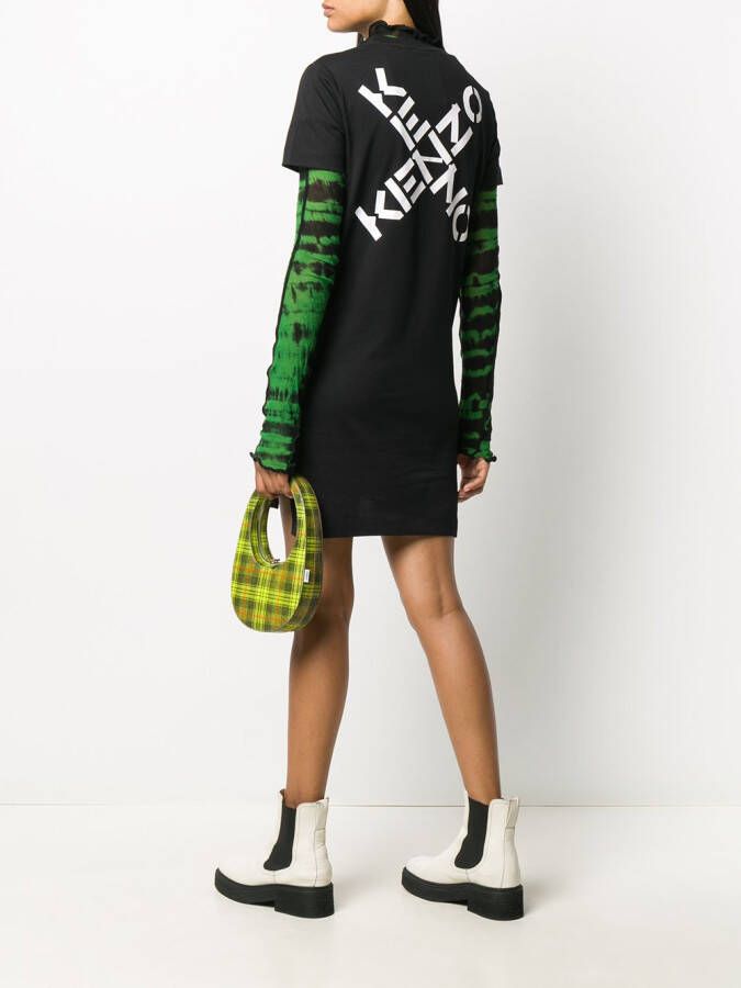 Kenzo T-shirtjurk met logoprint Zwart