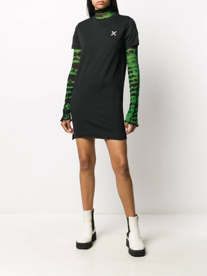 Kenzo T-shirtjurk met logoprint Zwart