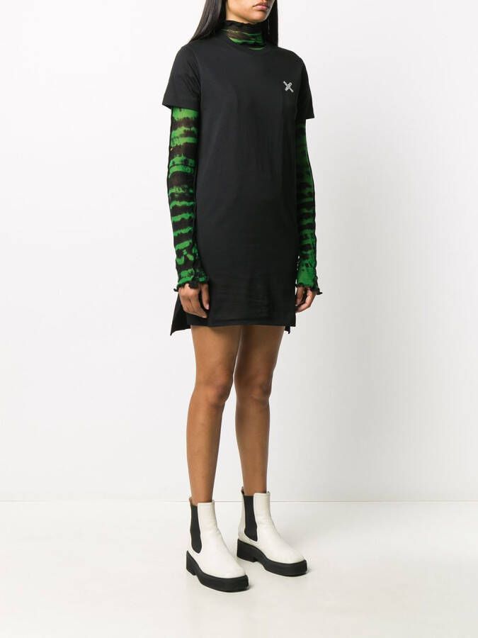 Kenzo T-shirtjurk met logoprint Zwart