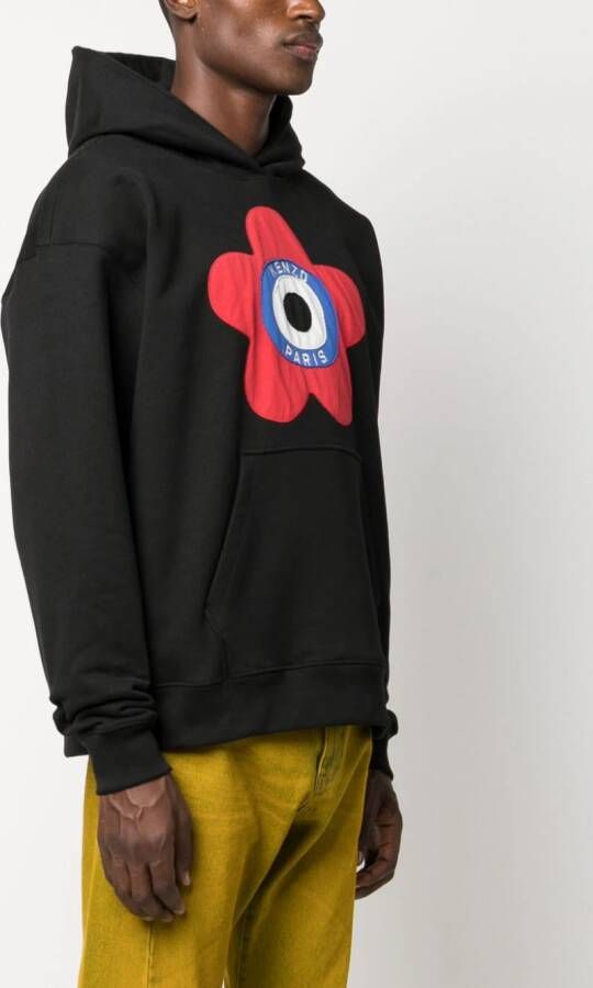 Kenzo Target hoodie met geborduurd logo Zwart