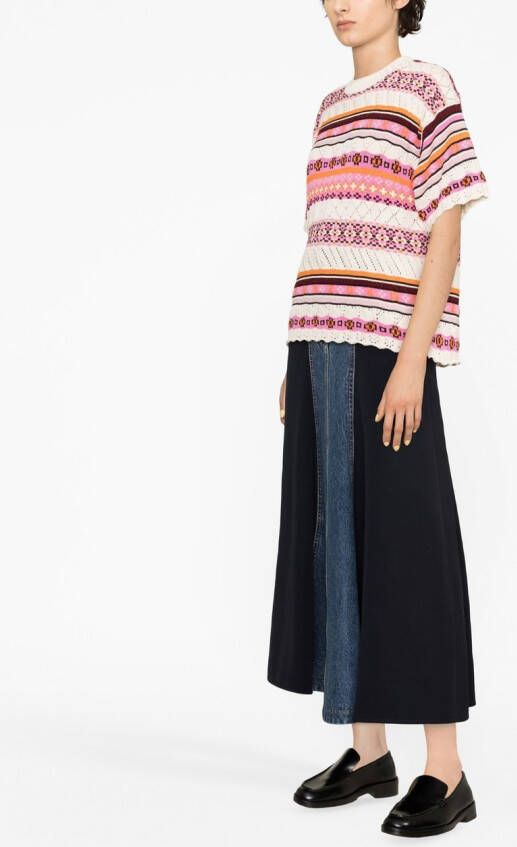 Kenzo Top met abstract patroon Wit