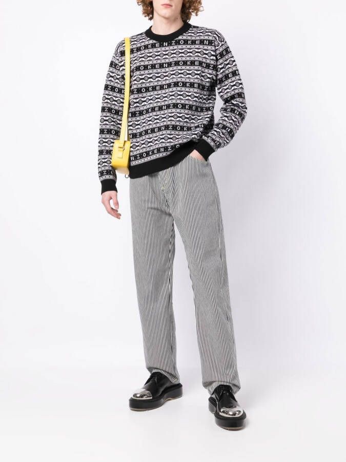 Kenzo Trui met logo jacquard Zwart