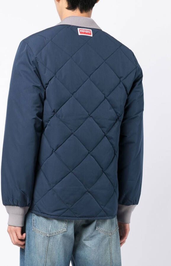 Kenzo Tweekleurig jack Blauw