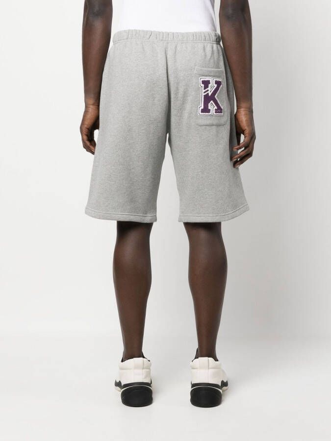 Kenzo Shorts met logoband Grijs