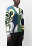 Kenzo Vest met abstract intarsia Blauw - Thumbnail 3