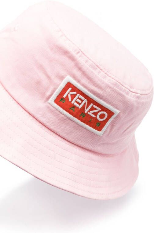 Kenzo Vissershoed met logopatch Roze
