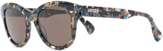 Kenzo Zonnebril met rond montuur Zwart