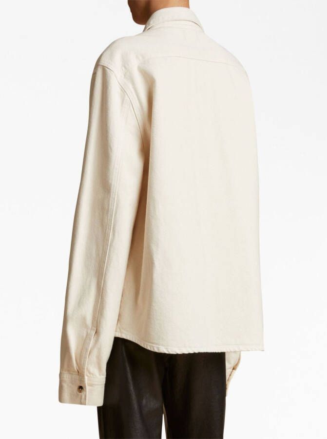 KHAITE Denim blouse Beige