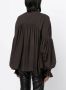 KHAITE Geplooide blouse Bruin - Thumbnail 4