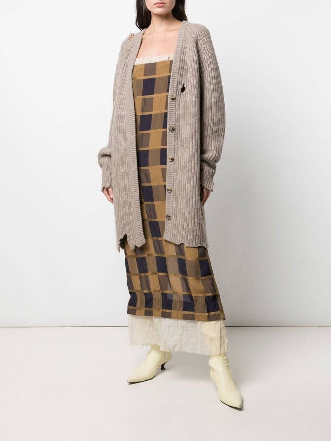 KHAITE Gerafeld vest Beige