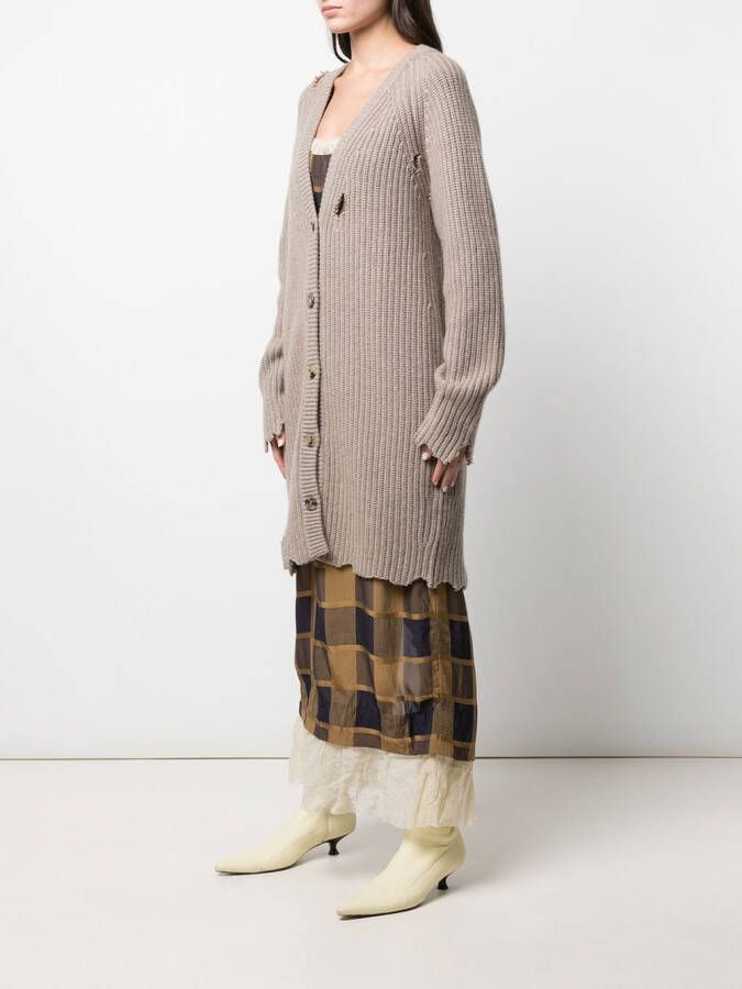 KHAITE Gerafeld vest Beige