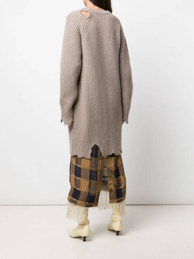 KHAITE Gerafeld vest Beige