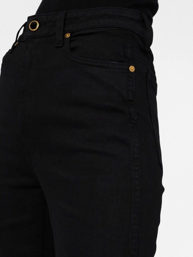 KHAITE Straight jeans Zwart