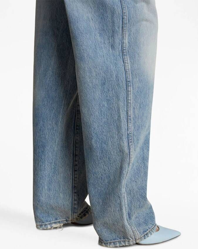 KHAITE High waist jeans Blauw