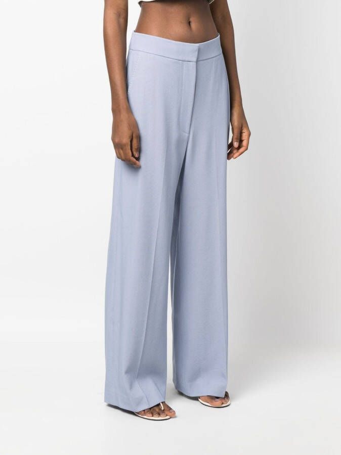 KHAITE Broek met wijde pijpen Paars