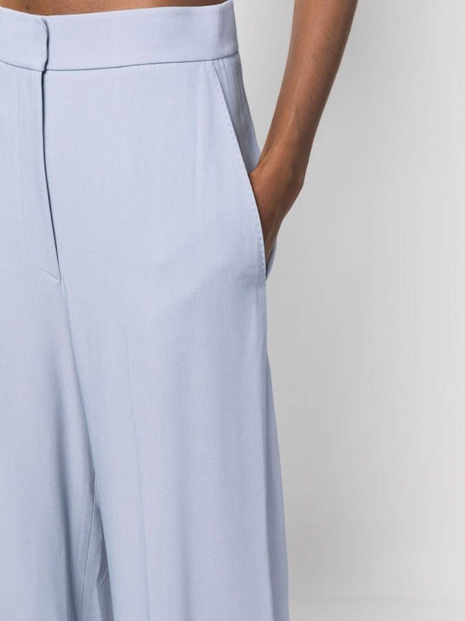 KHAITE Broek met wijde pijpen Paars