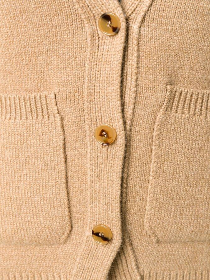 KHAITE Kasjmier vest Bruin