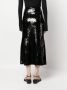 KHAITE High waist rok Zwart - Thumbnail 4