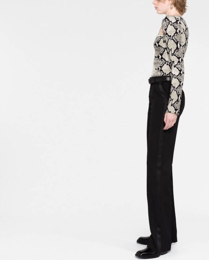 KHAITE Top met slangenprint Groen