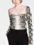 KHAITE Top met slangenprint Groen - Thumbnail 5