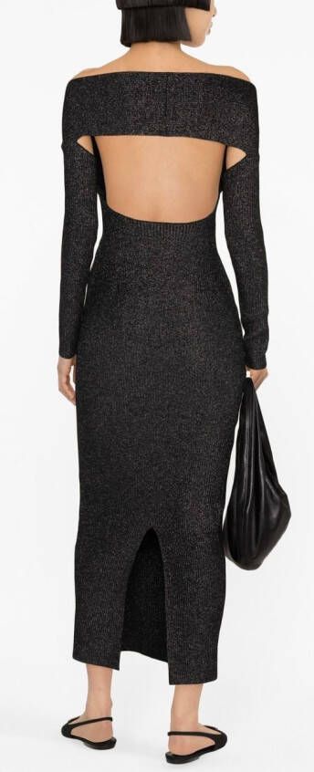 KHAITE Midi-jurk Zwart