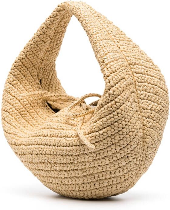 KHAITE Olivia Hobo medium schoudertas Beige