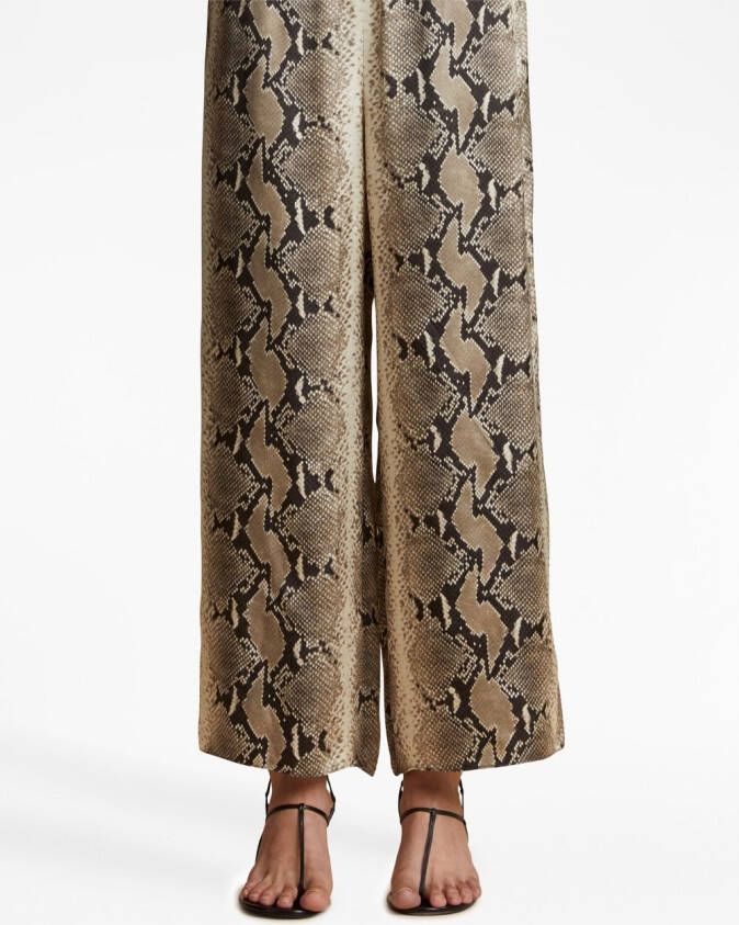 KHAITE Cropped broekxz Zwart