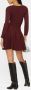 KHAITE Mini-jurk met vierkante hals Bruin - Thumbnail 4