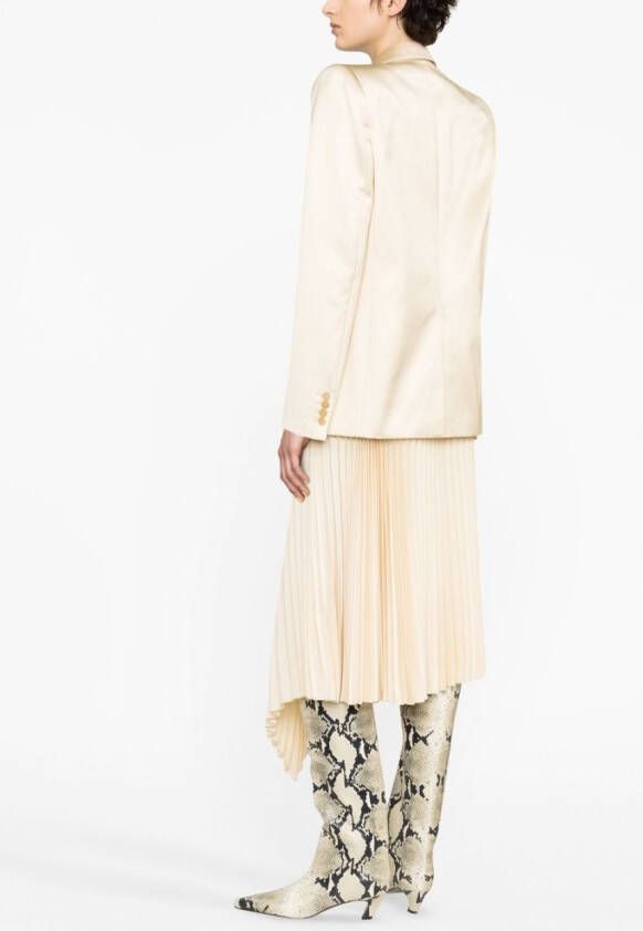 KHAITE Blazer met dubbele rij knopen Beige