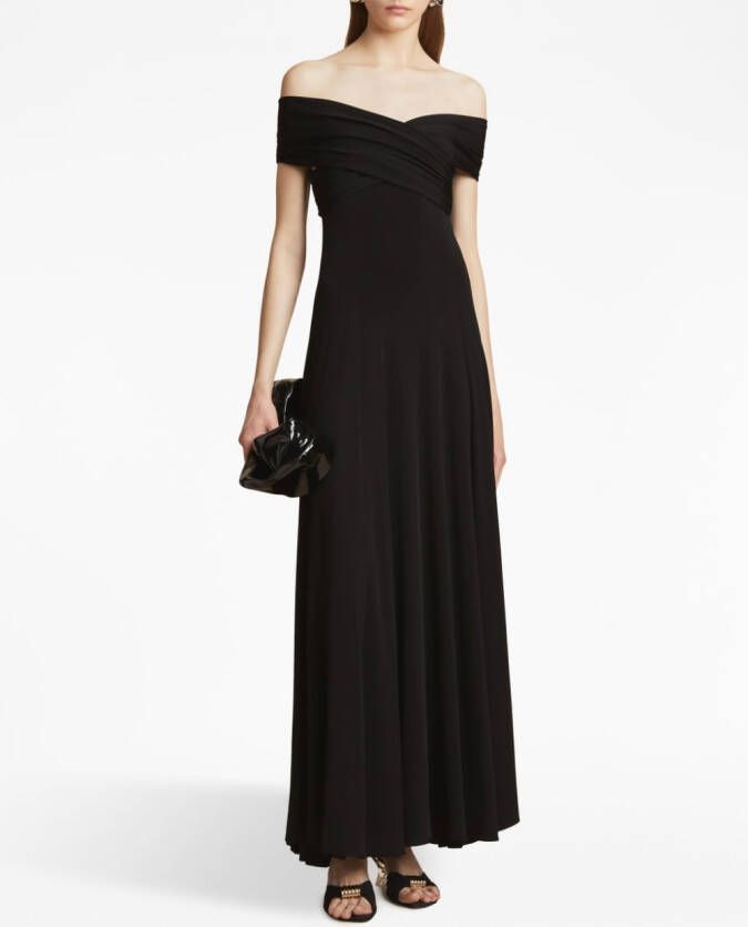 KHAITE Off-shoulder jurk Zwart