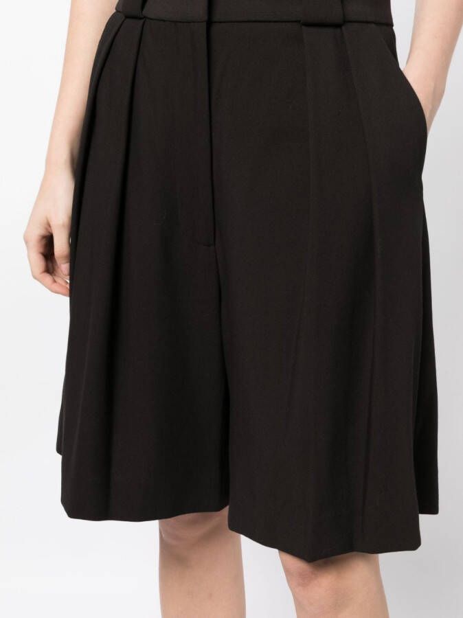 KHAITE Shorts met wijde pijpen Bruin