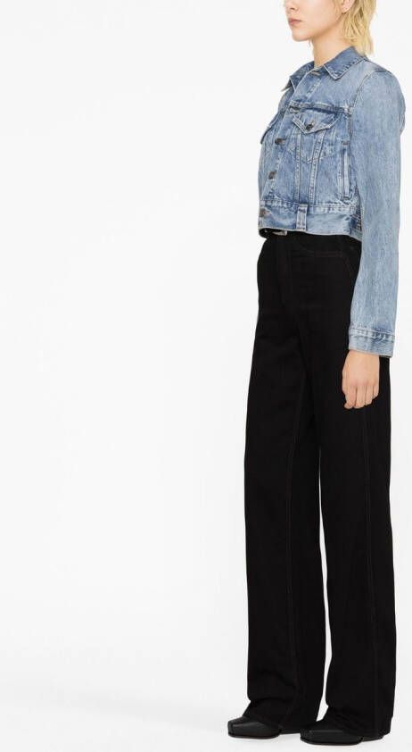 KHAITE Denim jack Blauw