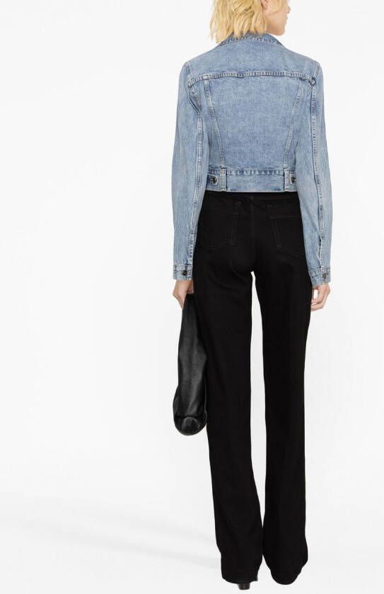 KHAITE Denim jack Blauw