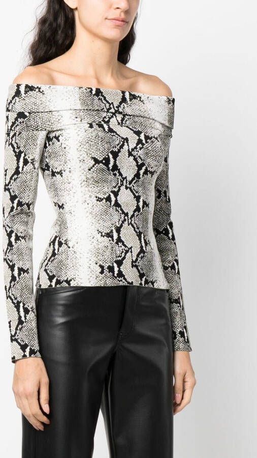 KHAITE Off-shoulder top Wit