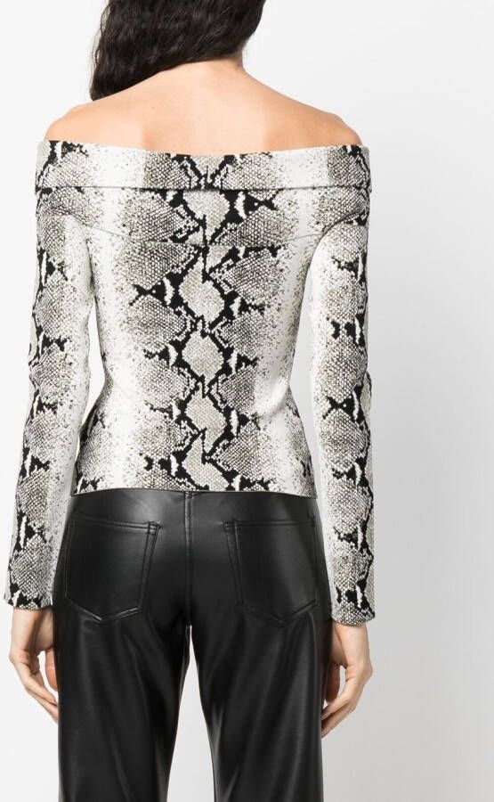 KHAITE Off-shoulder top Wit