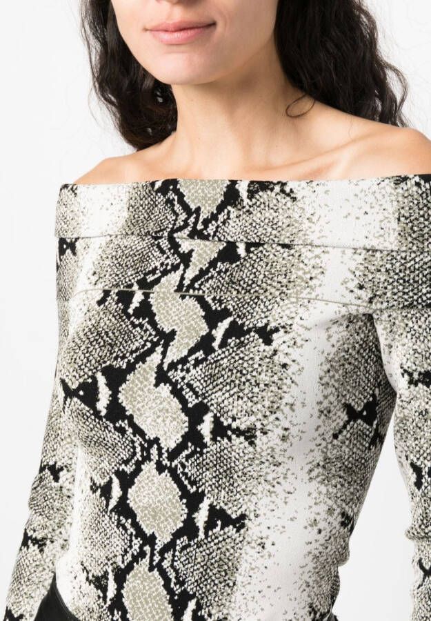 KHAITE Off-shoulder top Wit