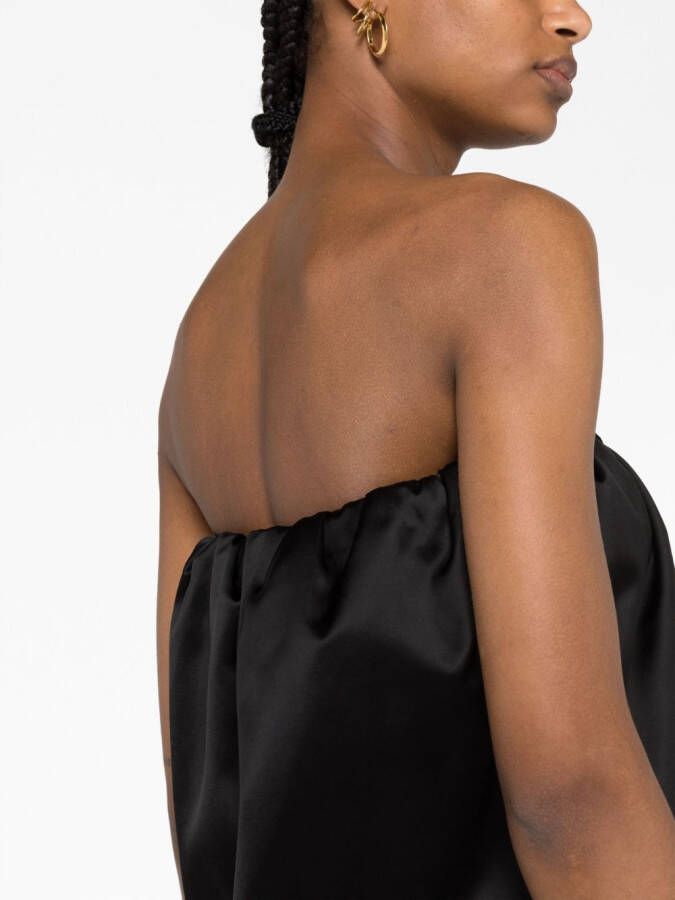 KHAITE Strapless jurk Zwart