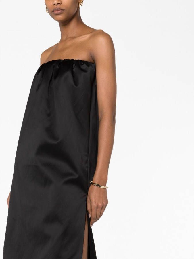 KHAITE Strapless jurk Zwart