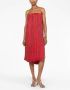KHAITE Strapless mini-jurk Rood - Thumbnail 2