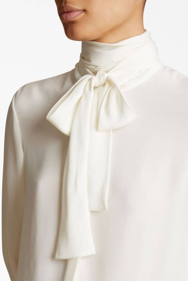 KHAITE Zijden blouse Wit