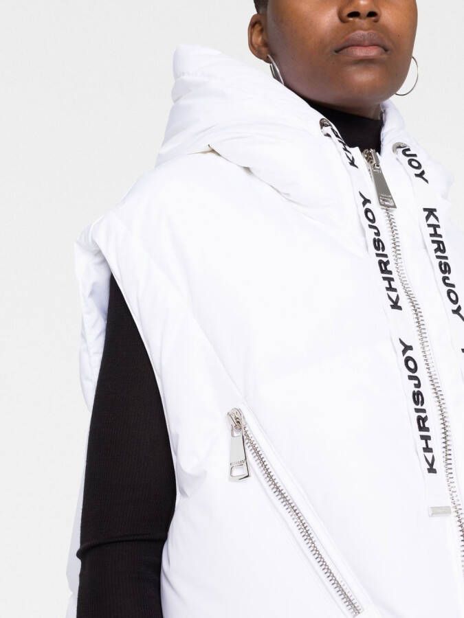 Khrisjoy Bodywarmer met capuchon Wit