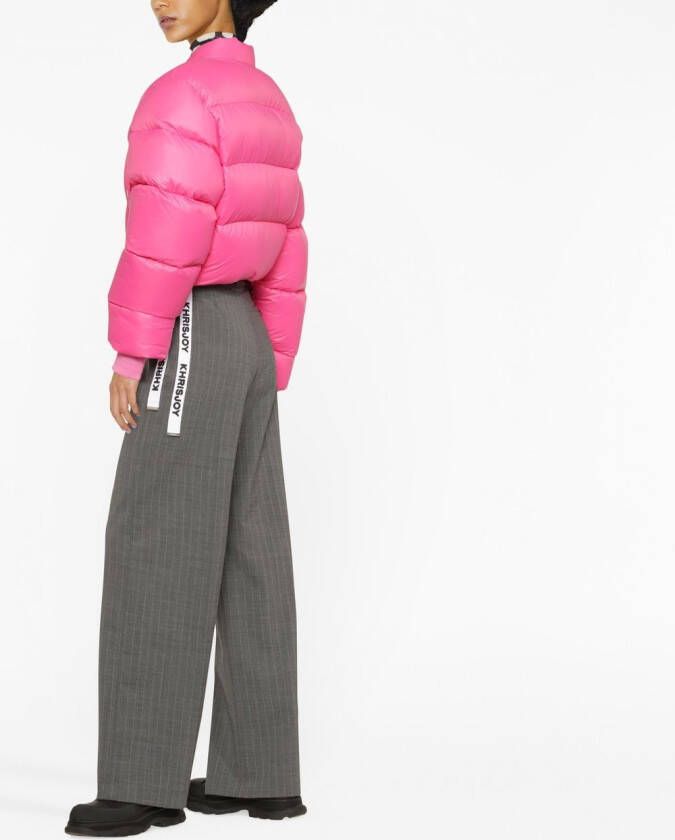 Khrisjoy Cropped donsjack Roze