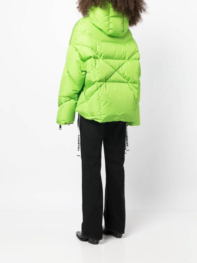Khrisjoy Donsjack met capuchon Groen
