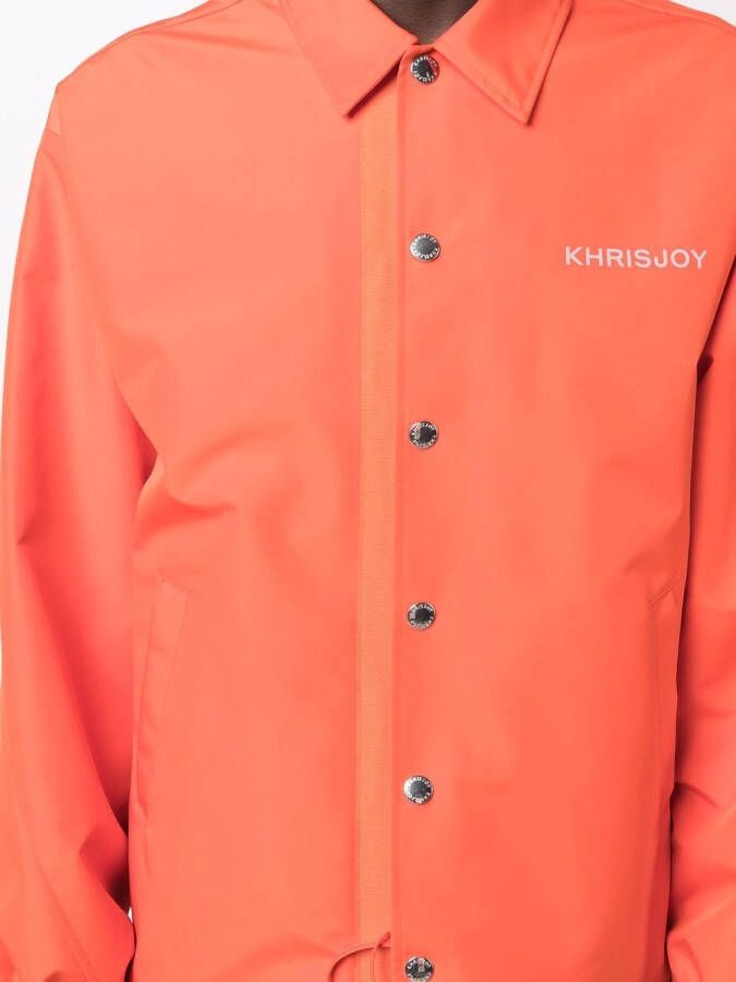Khrisjoy Shirtjack met trekkoordtaille Oranje
