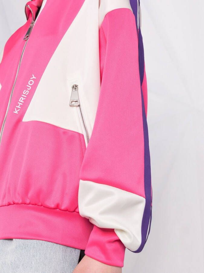 Khrisjoy Trainingsjack met rits Roze