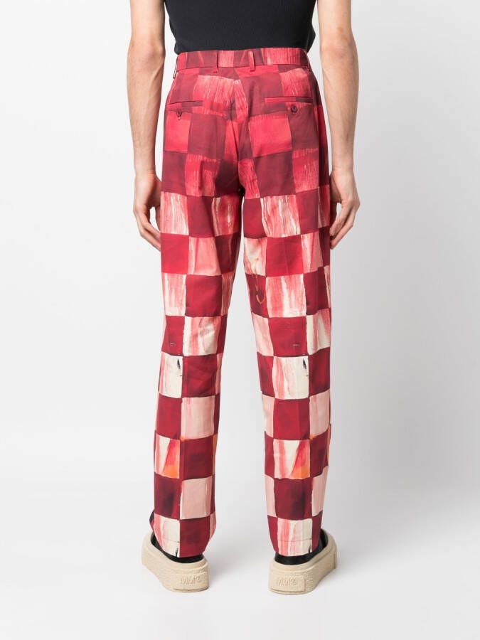 KidSuper Ribfluwelen broek Rood