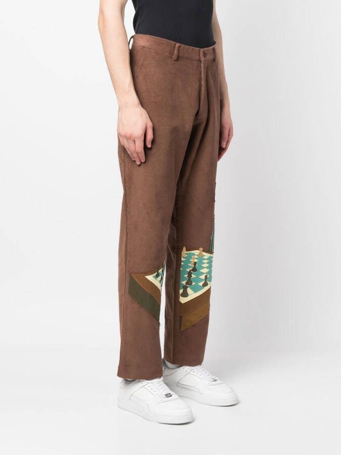 KidSuper Ribfluwelen broek Bruin