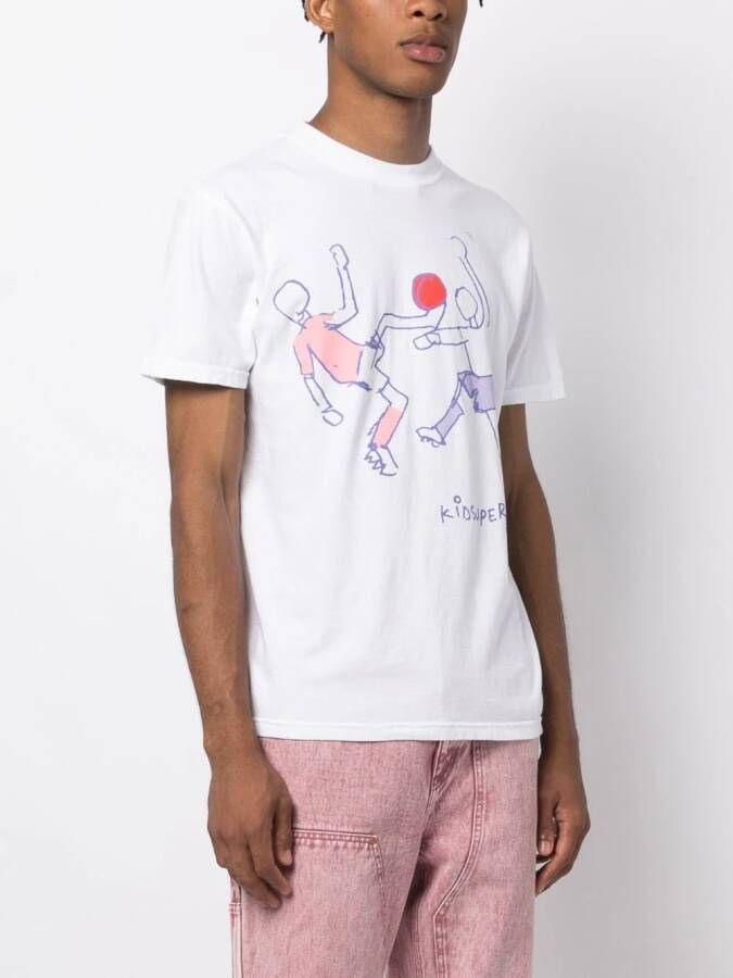 KidSuper T-shirt met print Wit