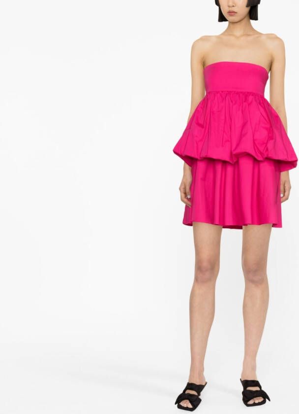 Kika Vargas Gelaagde mini-jurk Roze
