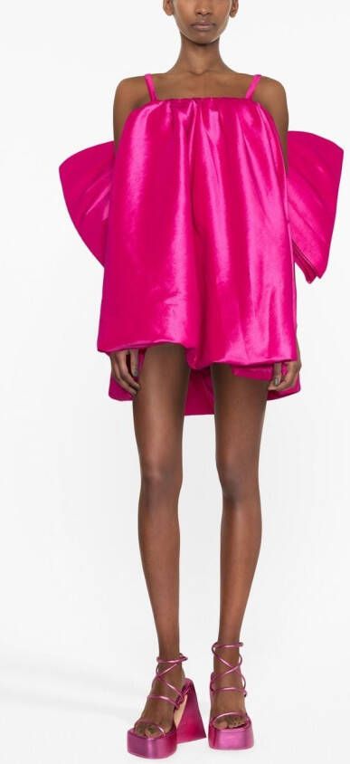 Kika Vargas Mini-jurk met strikdetail Roze